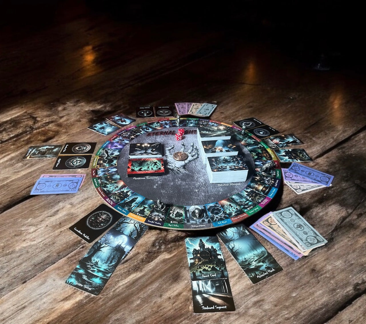 Eternal Nightmare, A new horror themed board game for 2-6 players 12+ Includes Base Game and Expansion Pack